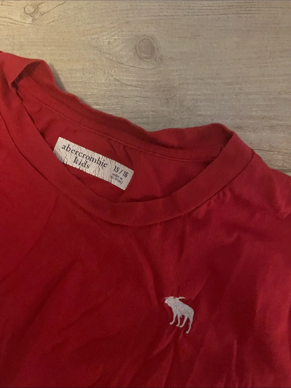 Abercrombie & Fitch Kid’s Crew Neck T-Shirt - Red, Gray, Brown